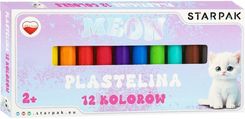 Zdjęcie Starpak Plastelina 12 Kolorów. Biały Kotek - Działoszyce
