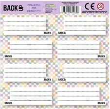 Zdjęcie Derform Nalepki Na Zeszyty Backup 8 A 01 25szt. - Stawiszyn