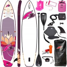 Zdjęcie F2 Deska Sup Pompowana Lotus 10'8 Multiset Lilac Combo Pompka Dry Bag - Tyczyn