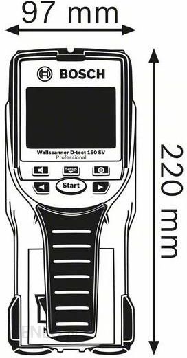 Bosch Wallscanner D-tect 150 SV Professional 0601010008