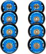 Croxer 8x Świecące kółka Led do rolek Nollan 64mm Pu