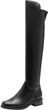 Tamaris Damskie buty za kolano 1-25508-45, czarne, rozmiar 36 EU, czarny, 36 EU