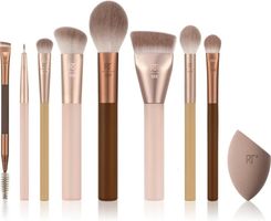 Zdjęcie Real Techniques New Nudes 2.0 All Angles Face & Eye Makeup Brushes Includes Makeup Sponge For Foundation Pędzle Do Makijażu - Oświęcim