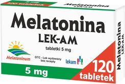 Zdjęcie Melatonina Lek-Am 5 Mg 120 Tabl - Borek Wielkopolski