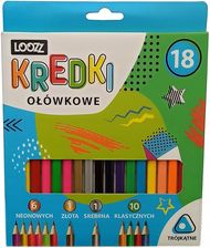 Zdjęcie St. Majewski Kredki Ołówkowe Trójkątne Neon Metal 18 Kolorów Loozz - Dobrzyń nad Wisłą