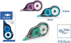 Zdjęcie Mp Main Paper Korektor W Taśmie Bebasic 5Mmx12M Blister 1Szt.Mix - Sulęcin