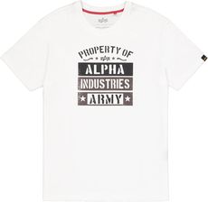 Zdjęcie Koszulka T-shirt Alpha Industries Army Property - White - Tczew