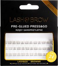 Zdjęcie Lash Brow Press & Go Zestaw Kępek Samoprzylepnych Nomakeup Brownie - Milicz