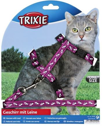 Trixie Nylonowe szelki dla kotów z motywem 4142