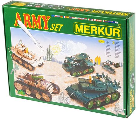 Merkur Zestaw Konstrukcyjny Wojskowy Army Set 40 Modeli
