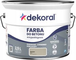 Zdjęcie DEKORAL Akrylit B Farba Do Betonu Beżowy 2,5L - Tychy