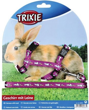 Trixie Nylonowe szelki dla królików z motywem