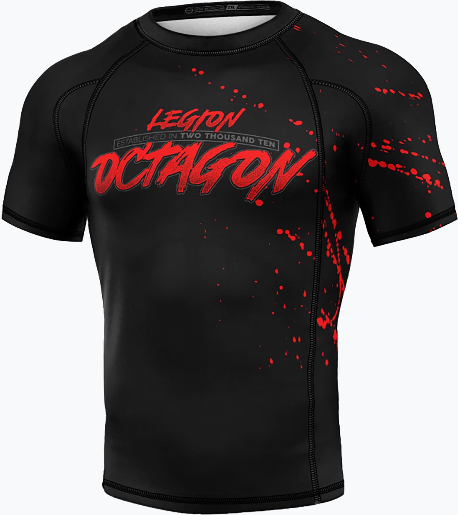 Zdjęcie Octagon Rashguard Męski Premium No Mercy Black/Multicolor L - Piaseczno