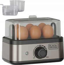Zdjęcie Black+Decker Jajowar Na 6 Jaj * Max 400 W * Szary (BXKS4800E) - Drohiczyn