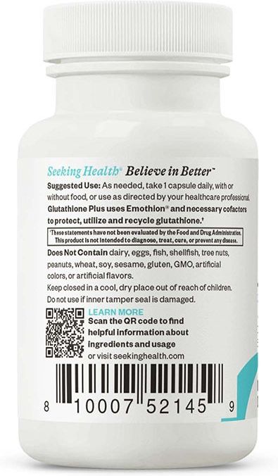 seeking health optimal glutathione plus Glutation Antyoksydant 60Kaps. Wegetariańskich GHK-Cu Peptide Injection: Clinical Volume:1.7OZ (50g) estornudos