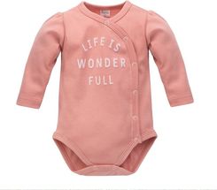 Zdjęcie PINOKIO Body Rozpinane Długi rękaw SPRING LIGHT róż - Brzeg