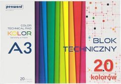 Zdjęcie Penword Blok Techniczny A3 Kolor Bt-11 185G 20 Kar - Piechowice