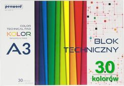Zdjęcie Penword Blok Techniczny A3 Kolor Bt-13 185-225G 30Kar Penw - Gryfice