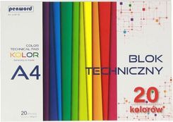 Zdjęcie Penword Blok Techniczny A4 Kolor Bt-10 185G 20Kar - Żagań