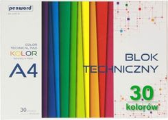 Zdjęcie Penword Blok Techniczny A4 Kolor Bt-12 185-225G 30Kar Penw - Lewin Brzeski