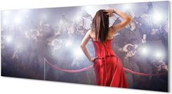 Zdjęcie Panel ścienny Kobieta czerwona suknia 125x50 cm - Lidzbark Warmiński