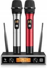 Tonor Podwójny Bezprzewodowy System Mikrofonów Ręcznych Uhf 60m Do Karaoke