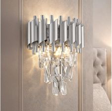 Zdjęcie BRILAGI ECLIPSE Kinkiet Srebrny 2xE14 10W 230V (5902693724506) - Marki