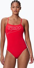 Zdjęcie Speedo Strój Pływacki Jednoczęściowy Damski Endurance+ Logo Thin Strap High Risk Red 36 - Tarczyn