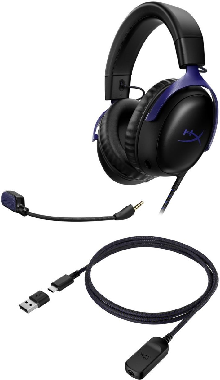 фото Наушники с микрофоном HyperX Cloud III Black/Blue (D0SX6AA) 3