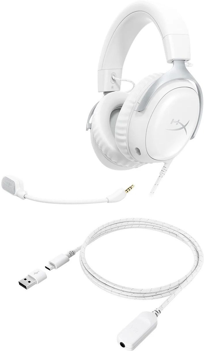 фото Наушники с микрофоном HyperX Cloud III White (BS7C1AA) 3