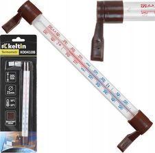 Zdjęcie GEKO Termometr zaokienny 205x17mm brązowy K00410B - Buk