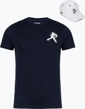 Zdjęcie Lacoste Koszulka Męska + Czapka Th1044 Navy Blue/White L - Zielonka