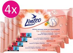Zdjęcie Linteo Personal Hygiene Chusteczki Nawilżane 4X10Szt. - Milicz