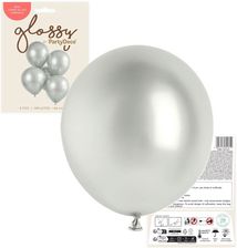 Zdjęcie Party Deco Balony Glossy 46cm Nowa Seria Srebrne 5szt. - Myślenice