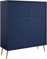 Zdjęcie Meblosiek Komoda 4D 118 x 118 cm Niebieska 5907451604397 - Płoty