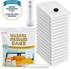 Zdjęcie Zestaw 15 worków próżniowych + elektryczna pompka USB - Cieszyn