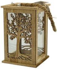 Zdjęcie Lampion Dakls SVIC192302 8596265179565 drewno-szkło 25cm - Parczew