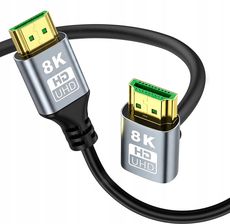 Zdjęcie Extralink Kabel Hdmi 2 1 8K Hdr 2M Kątowy Górny Skręt - Czempiń