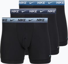 Zdjęcie Bokserki męskie Nike Essential Cotton Stretch 3 pary blue dawn - Zielonka