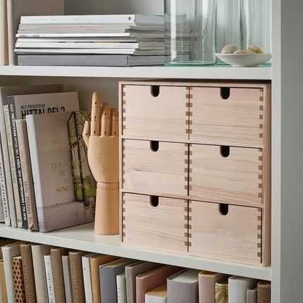 schubladen stoff YINGGG Schubladenschrank Tower Organizer Aufbewahrungsbox für Kleidung, BHs, Unterwäsche, Socken, Krawatten, Schals, Dunkelgrau, 3 Große Küche, Haushalt & Wohnen Serviezen te koop in