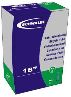 Schwalbe Dętka Standard (18X1;25-1;75 Cala (40/47-355 / 32-369 / 37-390 / 37-400) Zawór Auto 40 Mm)