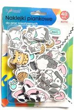 Zdjęcie St. Majewski Piankowe Naklejki Dekoracyjne Kotki 48 Elementów - Pobiedziska