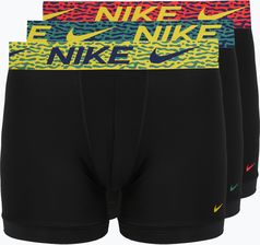Zdjęcie Bokserki męskie Nike Dri-Fit Essential Micro 3 pary blklightcrimson/ brightcitron/evergreenaur - Serock