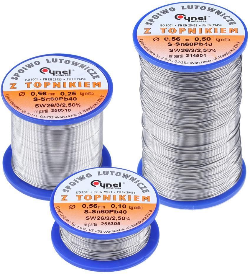 Cynel LUT0001-100 Cyna 0.25mm/100g Sn60Pb40 - Opinie i ceny na Ceneo.pl