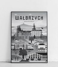 Zdjęcie Plakat Miasta Wałbrzych czarno-biały 15628 - Orneta
