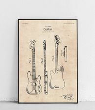 Zdjęcie Plakat Gitara basowa Fender Poster Polytechnic 27168 - Orneta