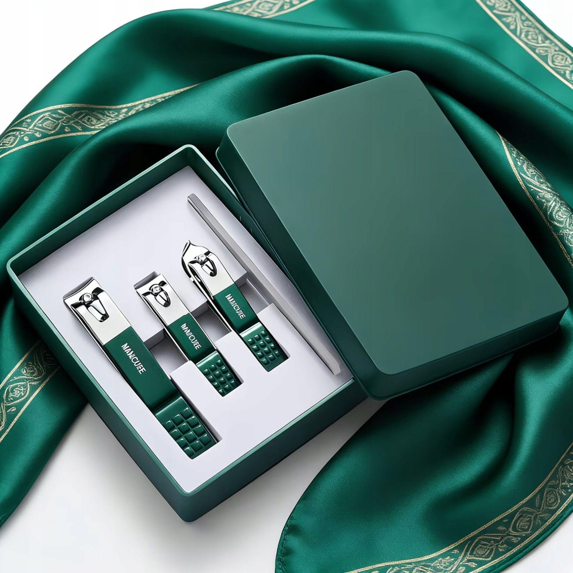 Zestaw Manicure Pedicure 4W1 Cążki Obcinaczki Do Paznokci Stal ...