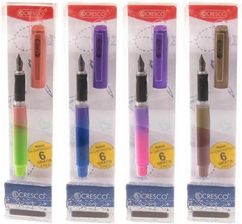 Zdjęcie Cresco Pióro Wieczne Rainbow + 6 Naboi Mix - Chrzanów