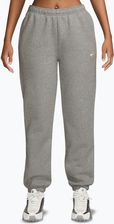 Zdjęcie Spodnie damskie Nike Studio Fleece dark grey heather/sail - Kobyłka