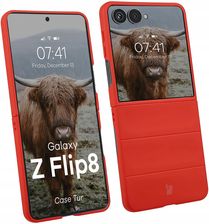 Zdjęcie Etui do tabletu Bizon Galaxy Z Flip 8 Czerwony (COVERTPUFUTERAŁBCTGALZFP8RD) - Muszyna